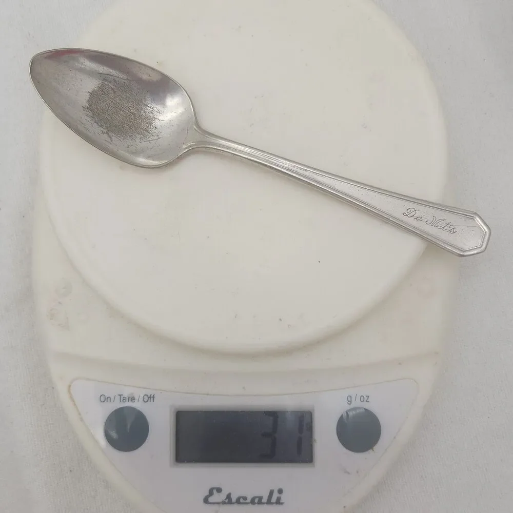 Silverplate Meriden S.P. CO. Stouffers Teaspoon Silverware Flatware DeMets Candy